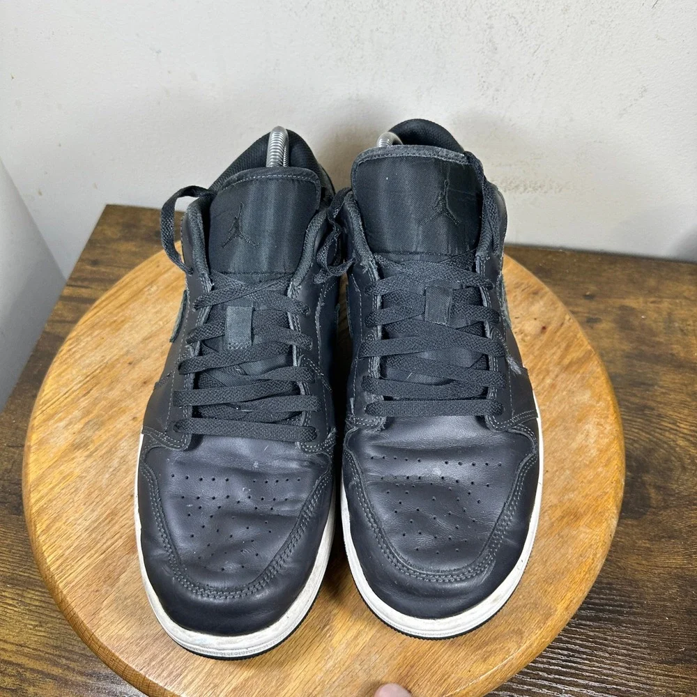 Air Jordan 1 Low Black Elephant FB9907-001 Mens Size 11 Black Cement Grey Shoes